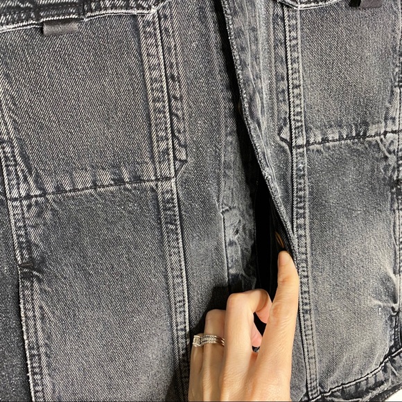 NWOT Men’s Hudson Distressed Denim Jean Jacket - Picture 5 of 9